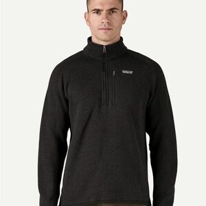 Men’s Patagonia Charcoal/Black Quarter-Zip Fleece